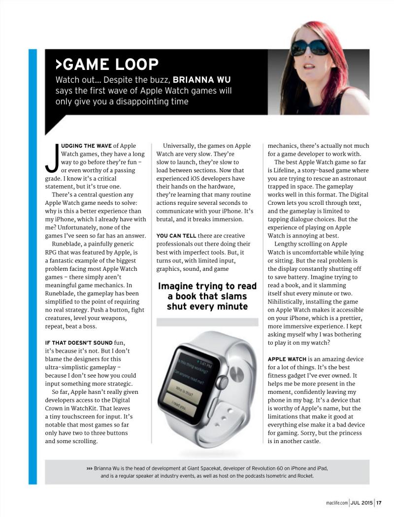 MacLife July 2015 USA — page 17
