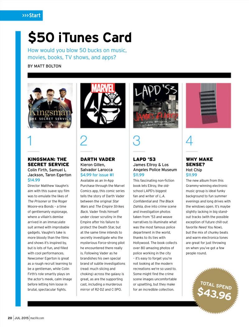 MacLife July 2015 USA — page 20
