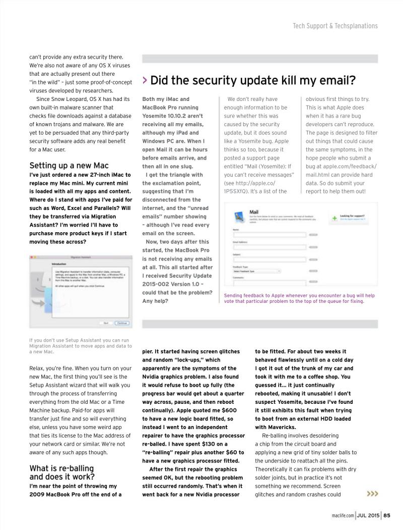 MacLife July 2015 USA — page 85