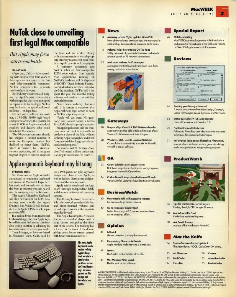 MacWEEKV07N02 — page 3