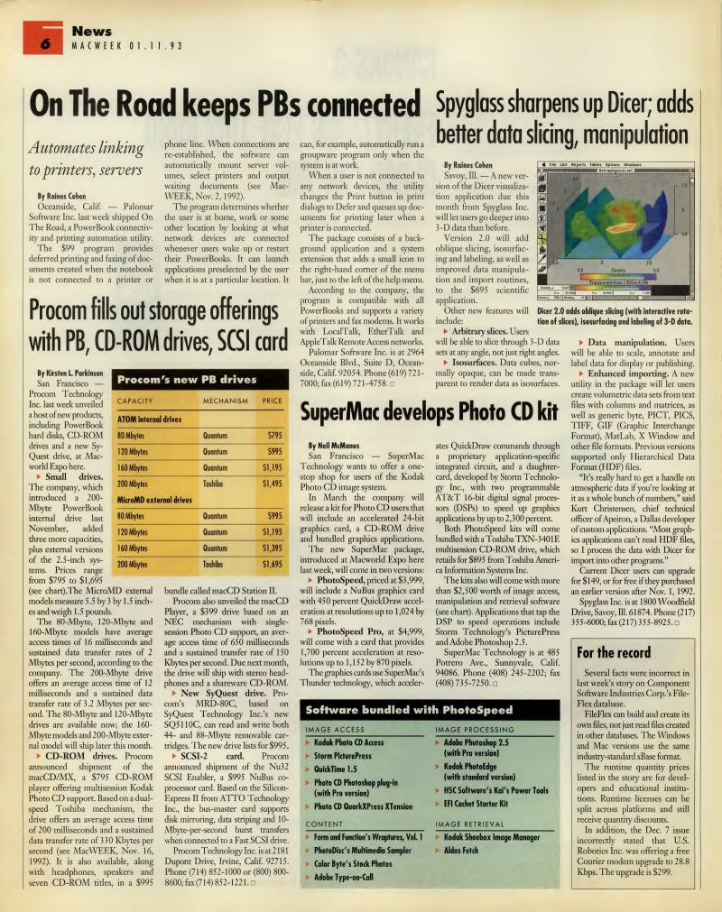 MacWEEKV07N02 — page 6