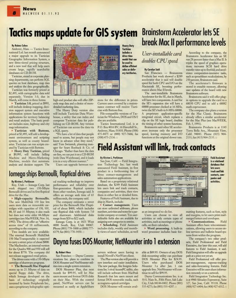 MacWEEKV07N02 — page 8