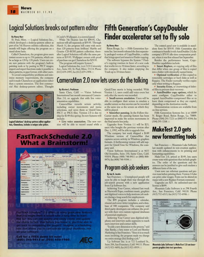 MacWEEKV07N02 — page 18