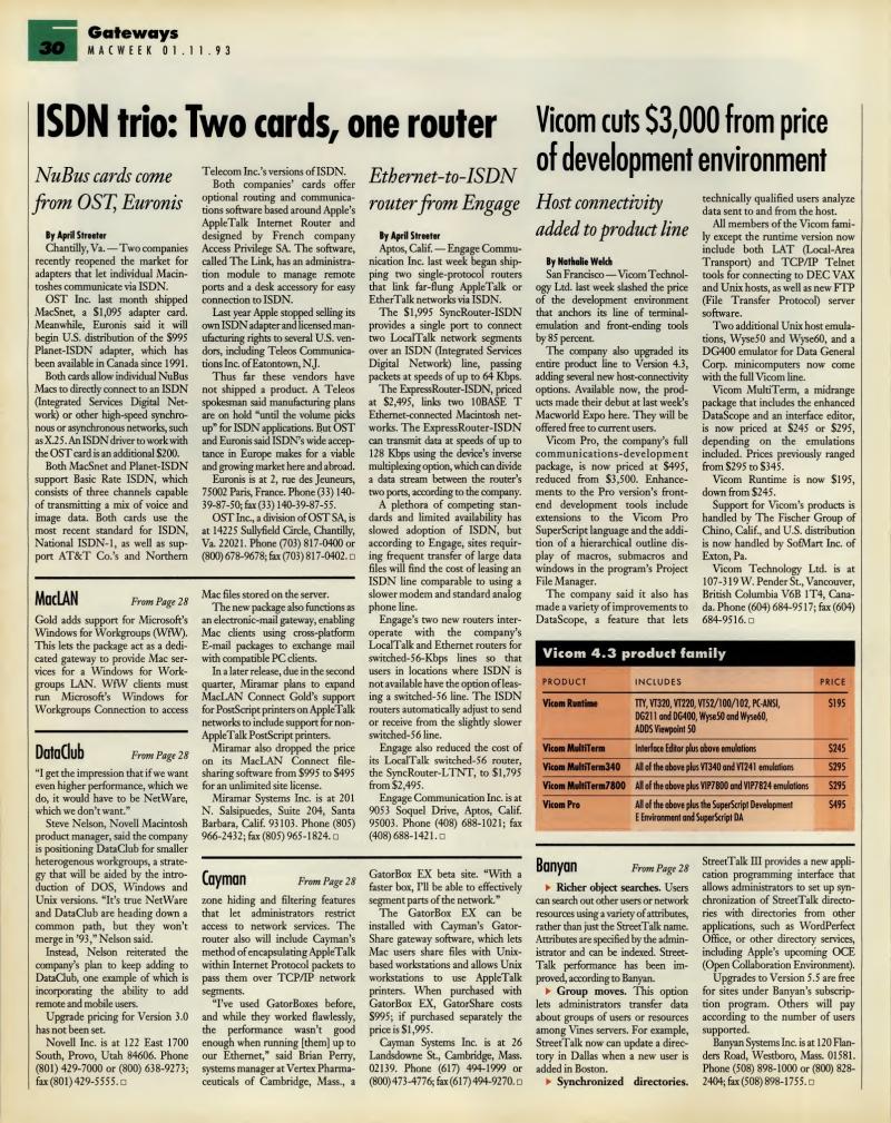 MacWEEKV07N02 — page 30