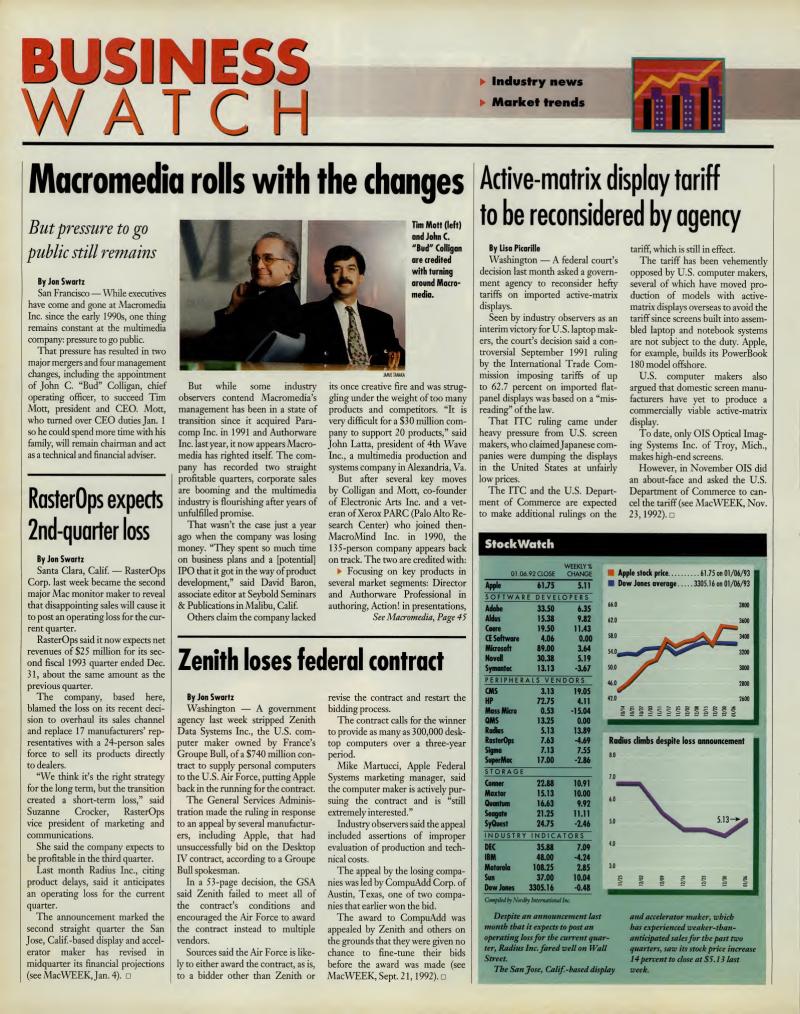 MacWEEKV07N02 — page 40
