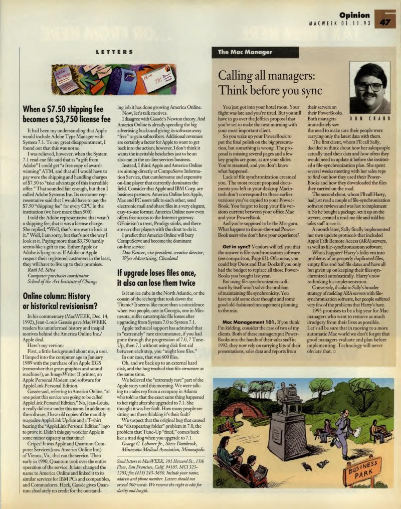 MacWEEKV07N02 — page 47