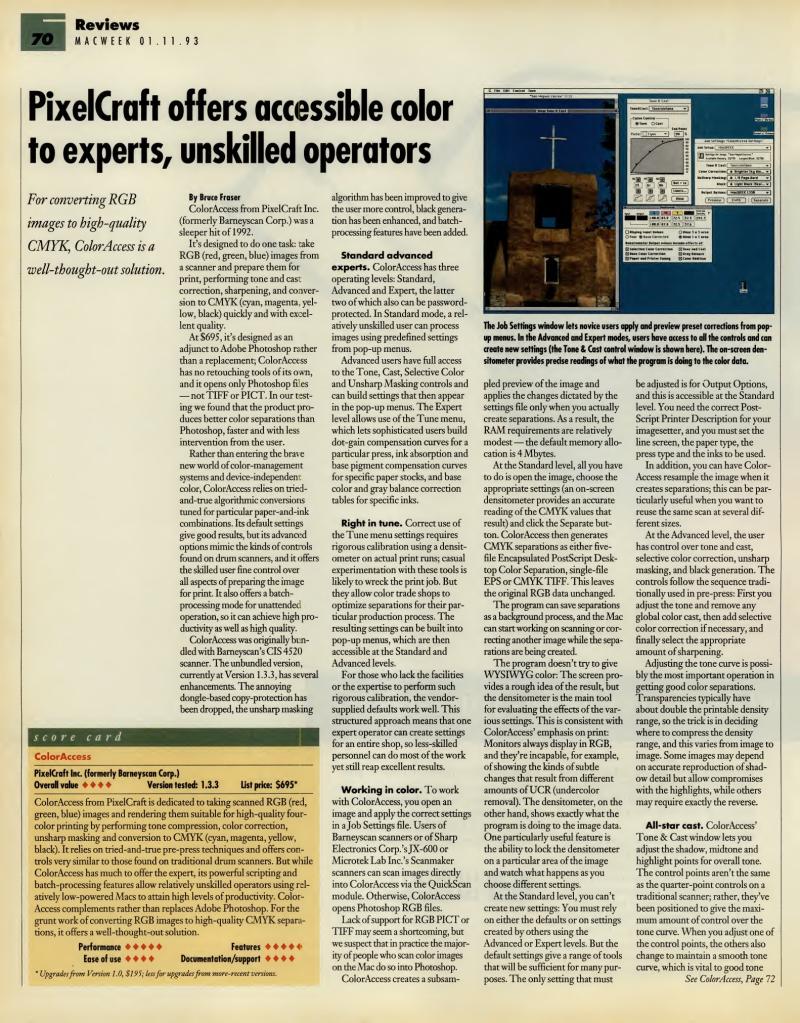 MacWEEKV07N02 — page 70
