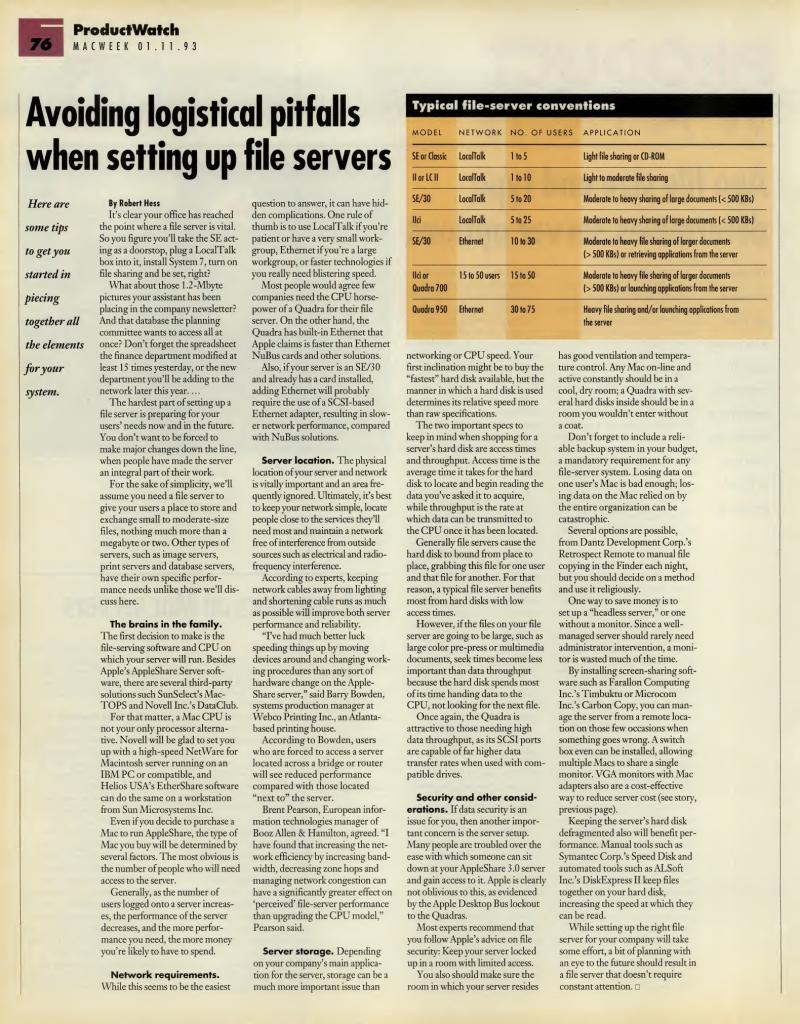 MacWEEKV07N02 — page 76
