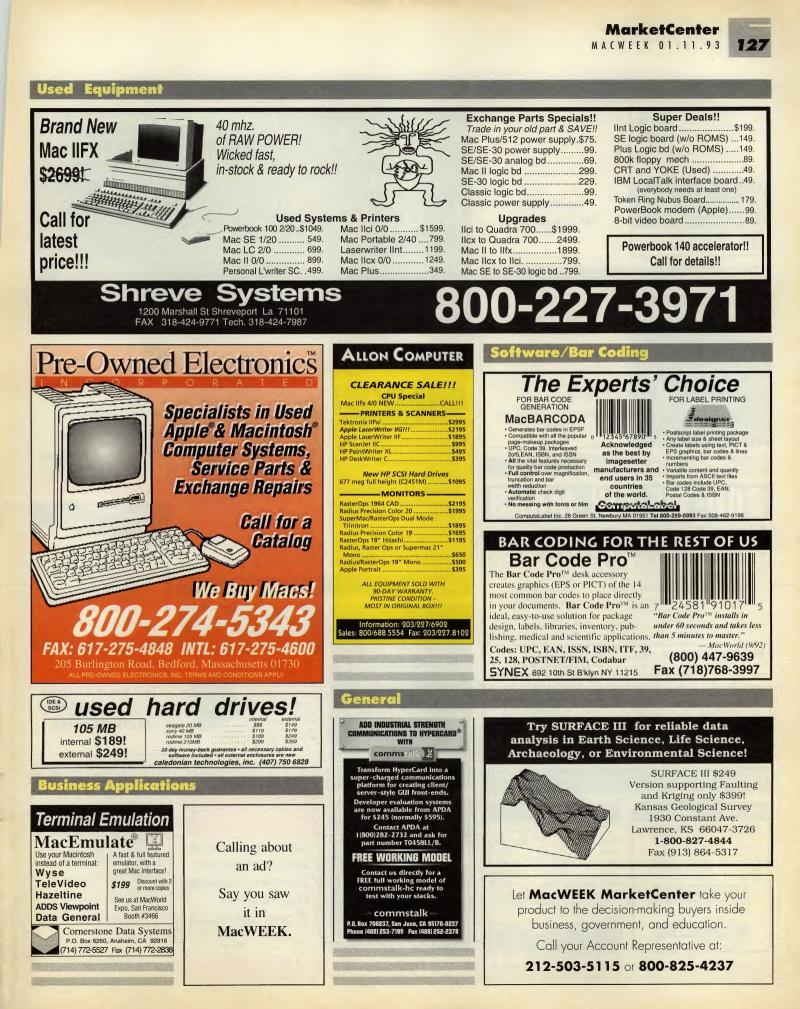 MacWEEKV07N02 — page 127