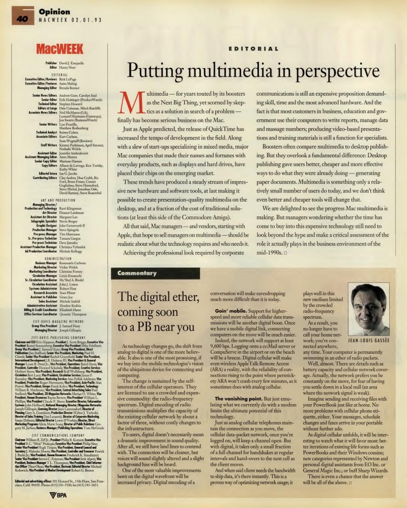 MacWEEKV07N05 — page 40