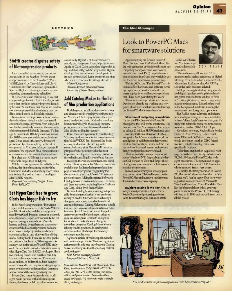 MacWEEKV07N05 — page 41