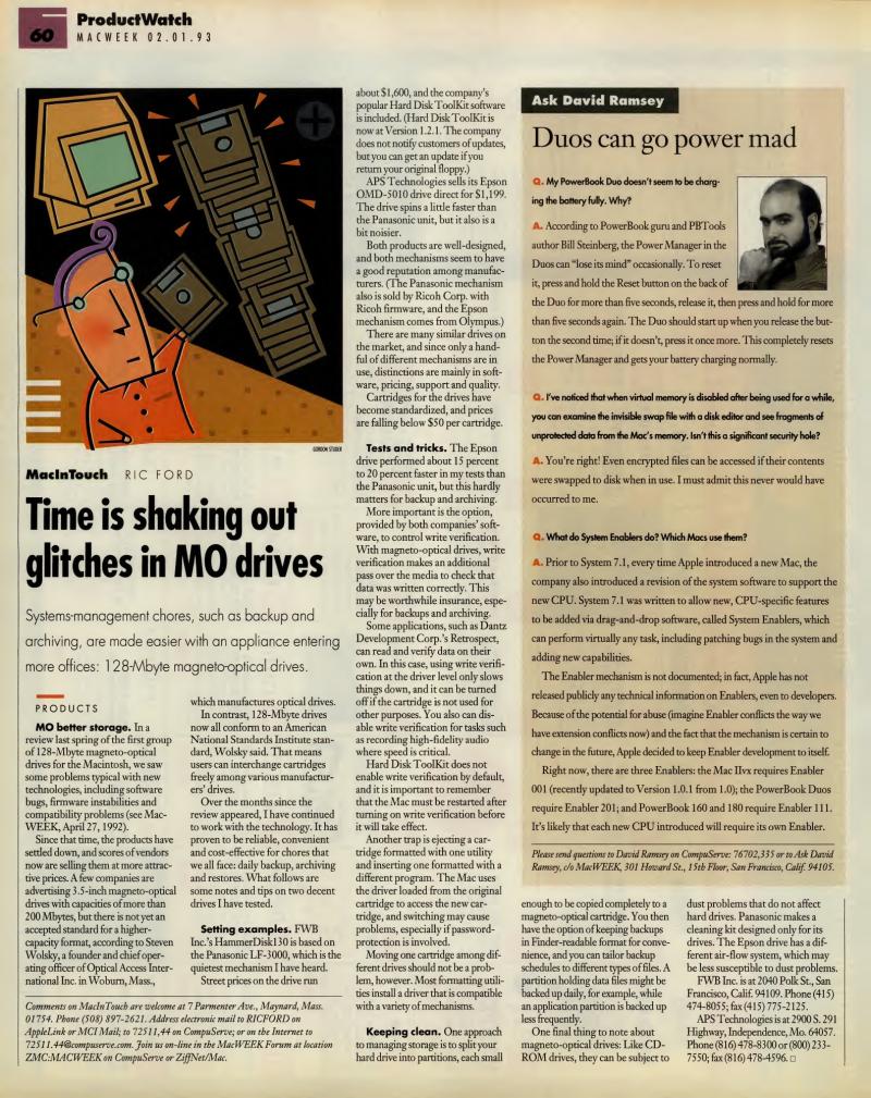 MacWEEKV07N05 — page 60