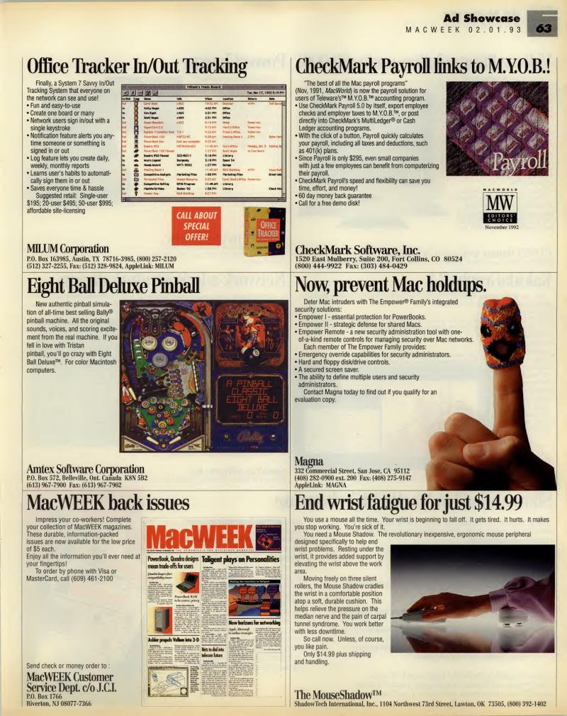 MacWEEKV07N05 — page 63