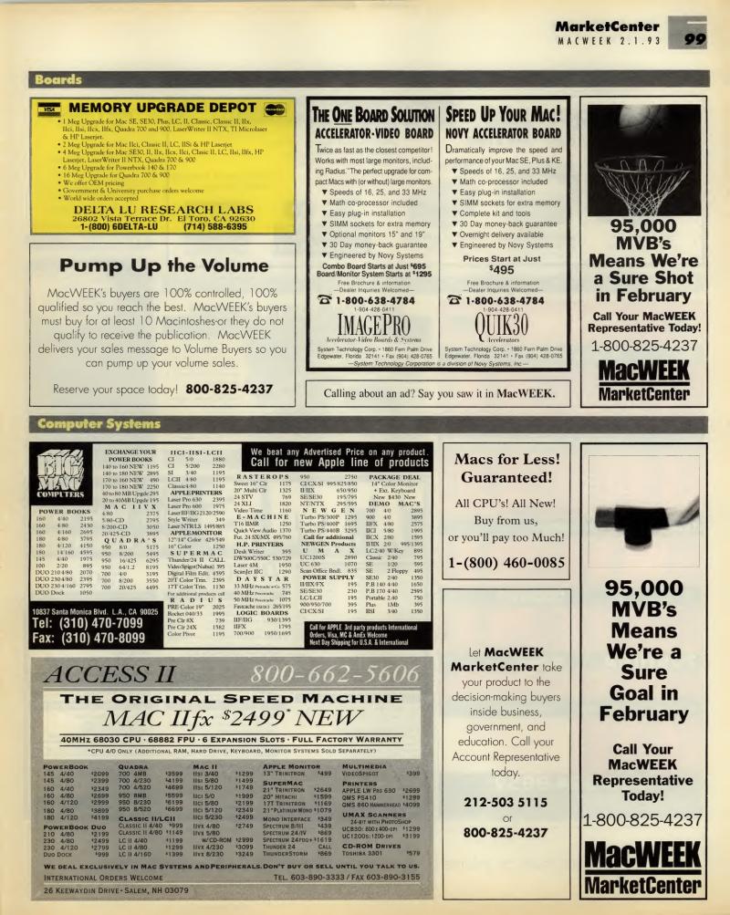 MacWEEKV07N05 — page 99