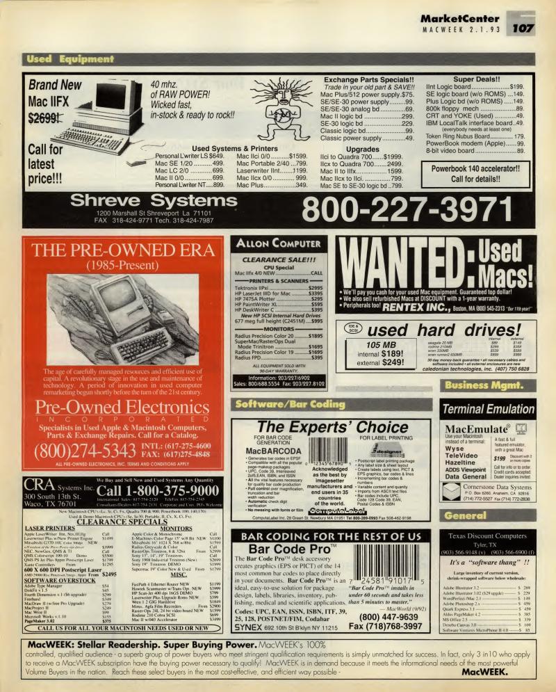MacWEEKV07N05 — page 107