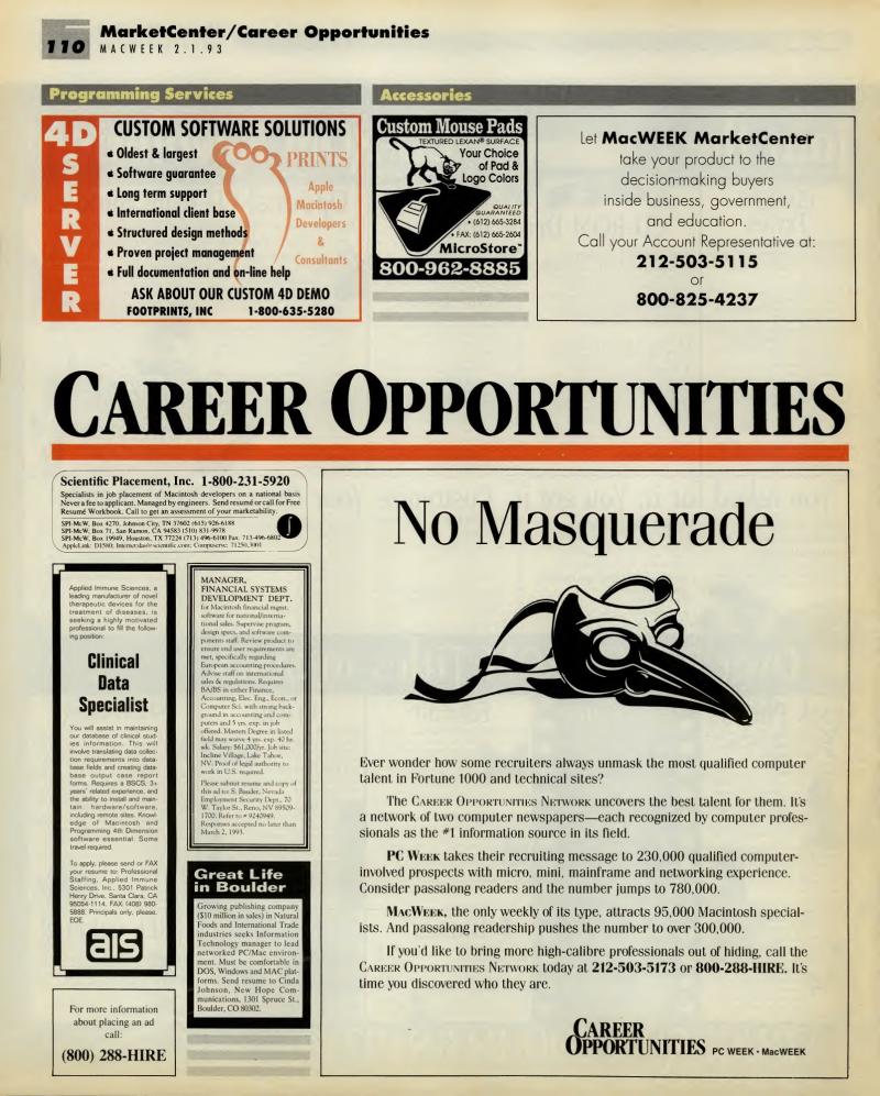 MacWEEKV07N05 — page 110