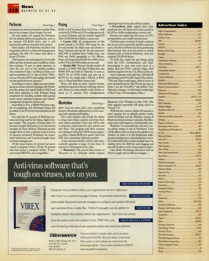MacWEEKV07N05 — page 112