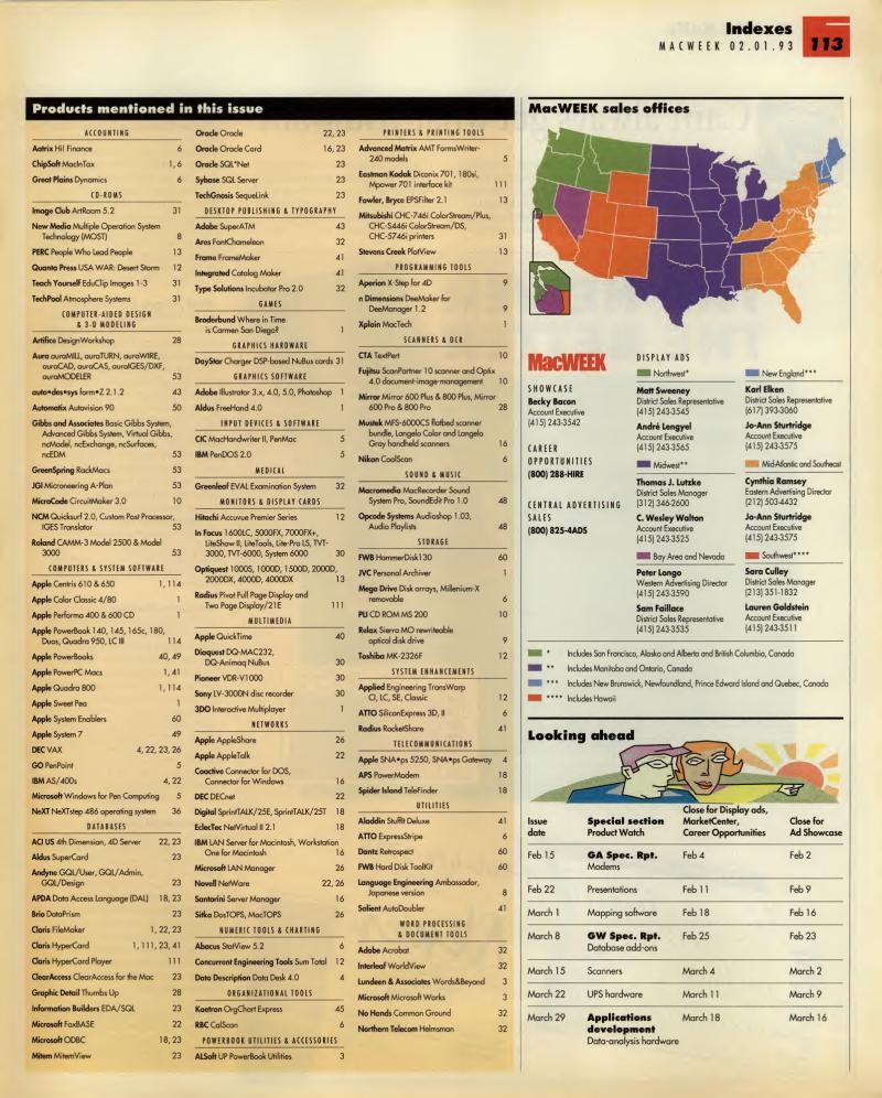MacWEEKV07N05 — page 113