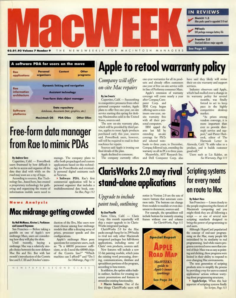 MacWEEKV07N09 — page 1