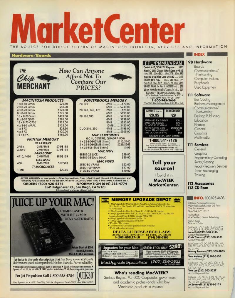 MacWEEKV07N13 — page 100