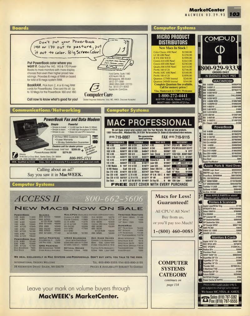 MacWEEKV07N13 — page 105