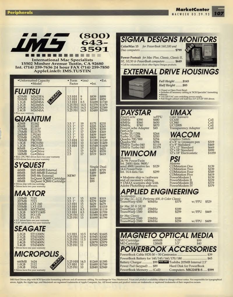 MacWEEKV07N13 — page 109