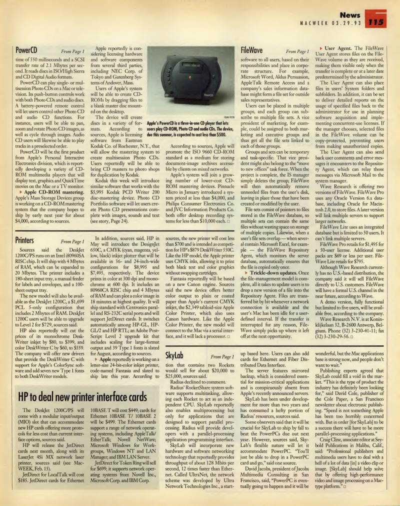 MacWEEKV07N13 — page 117