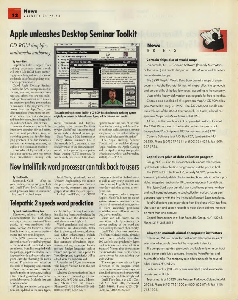 MacWEEKV07N17 — page 12