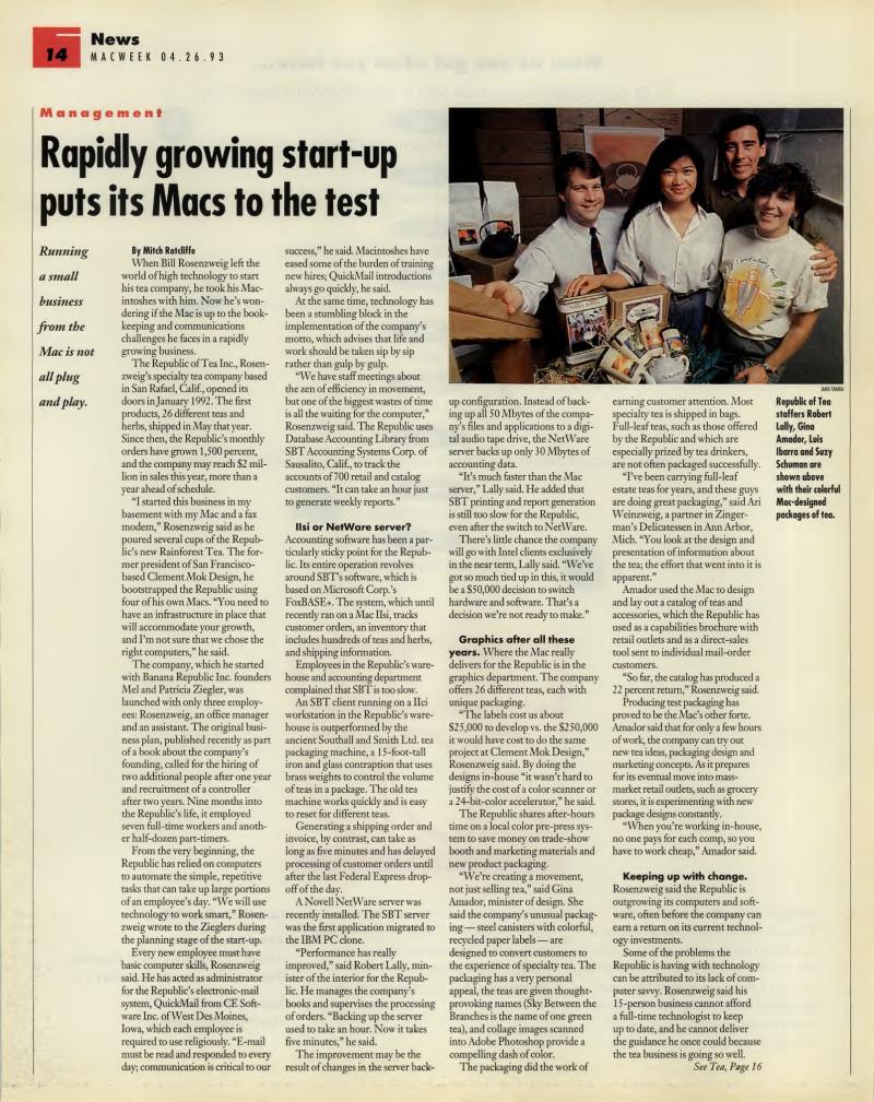 MacWEEKV07N17 — page 14