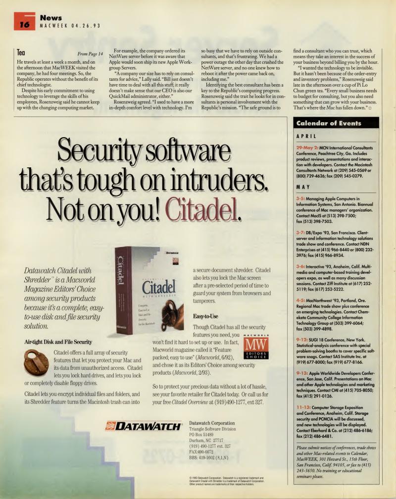 MacWEEKV07N17 — page 16