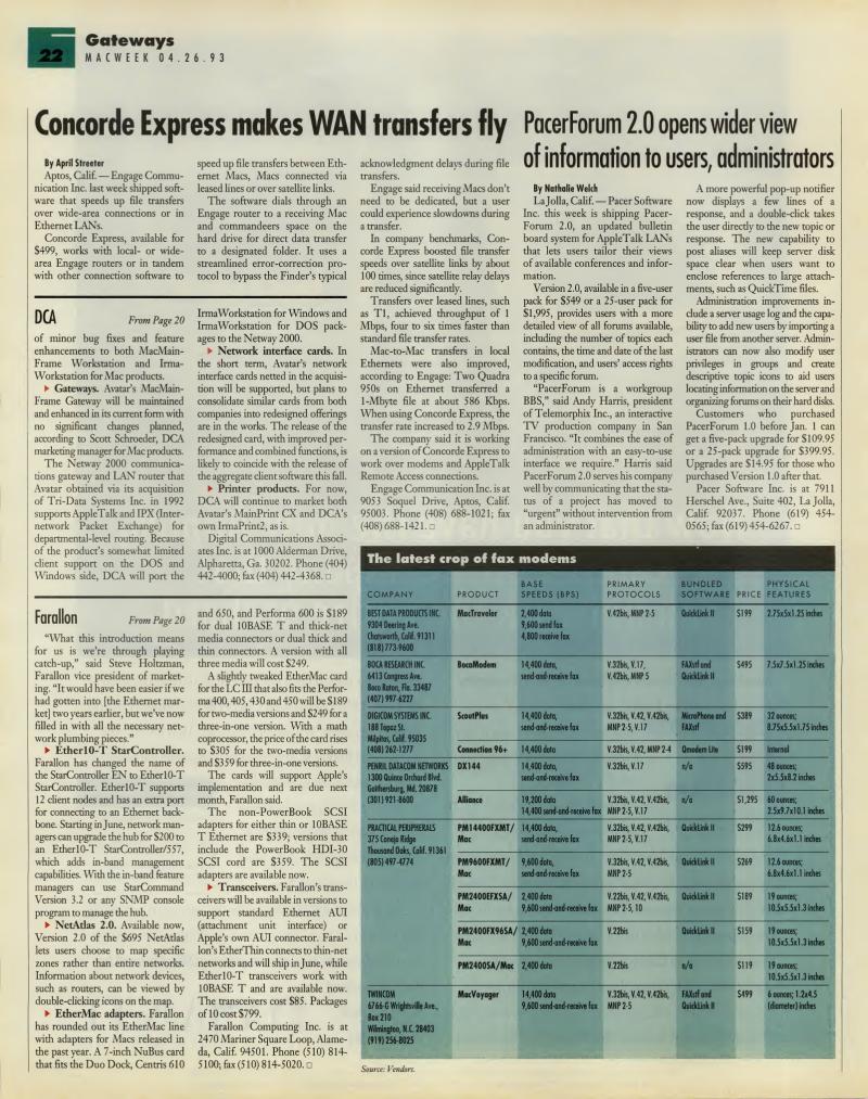 MacWEEKV07N17 — page 22