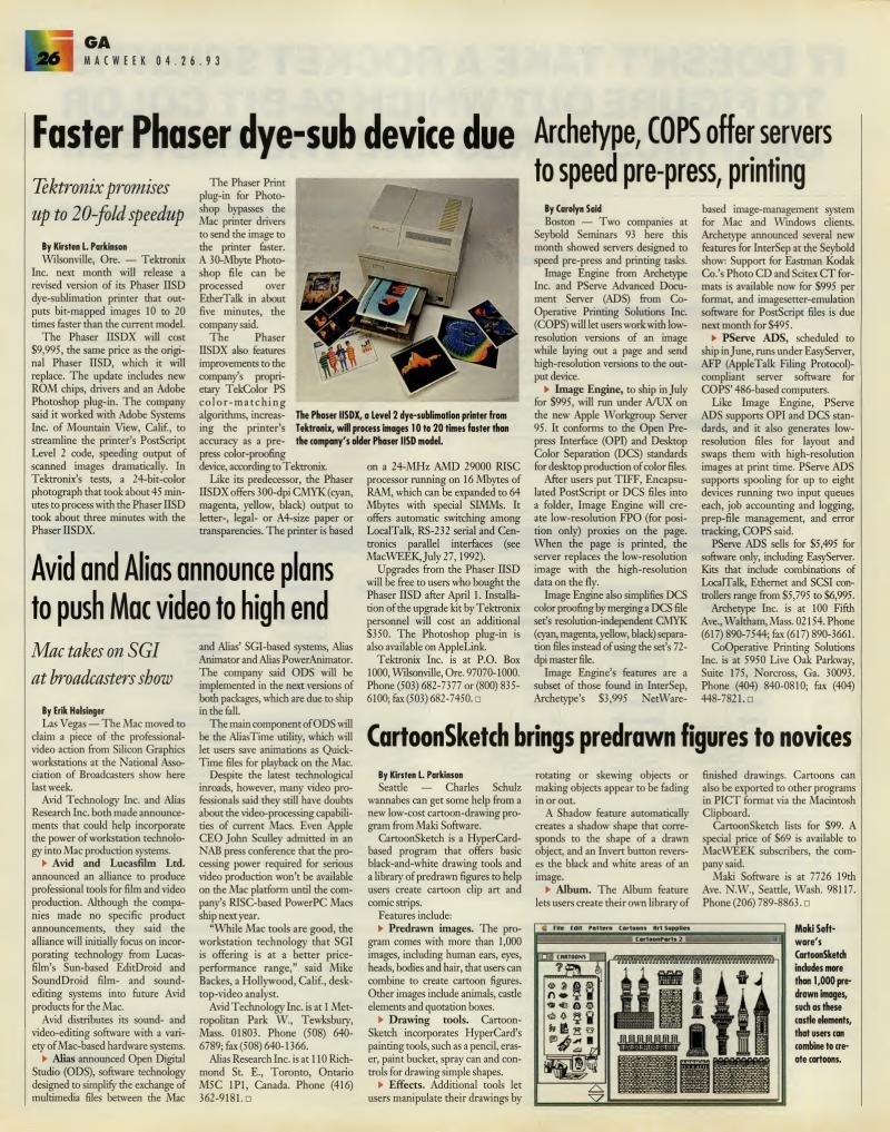 MacWEEKV07N17 — page 26