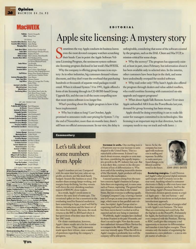 MacWEEKV07N17 — page 36