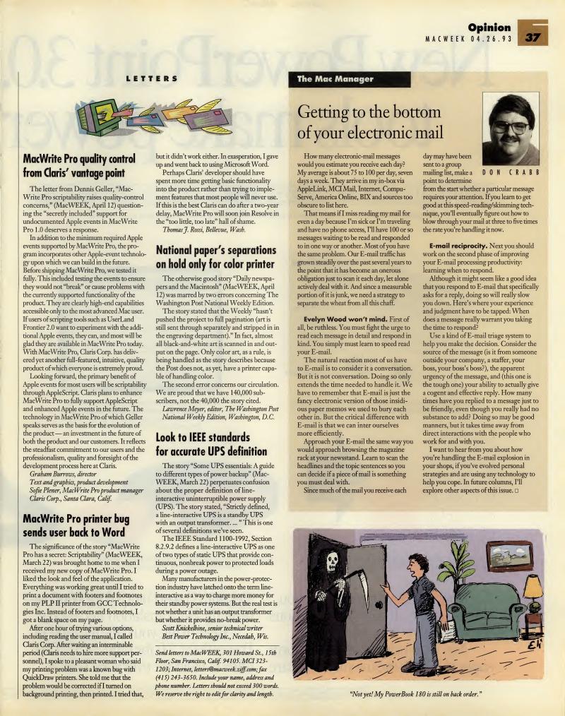 MacWEEKV07N17 — page 37