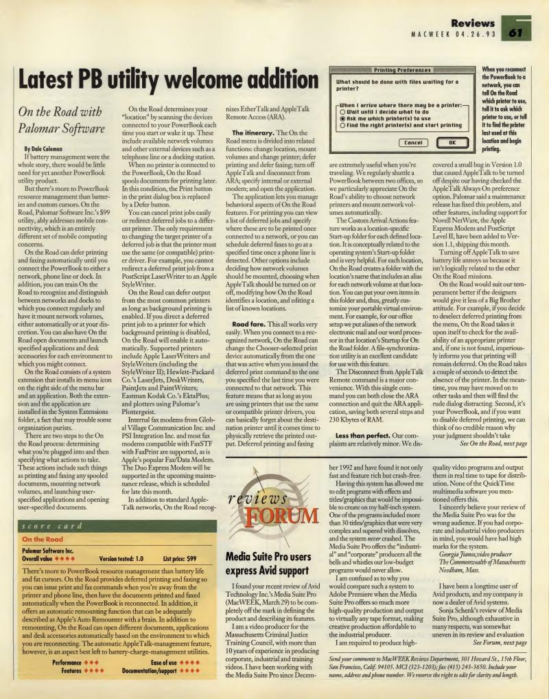 MacWEEKV07N17 — page 61