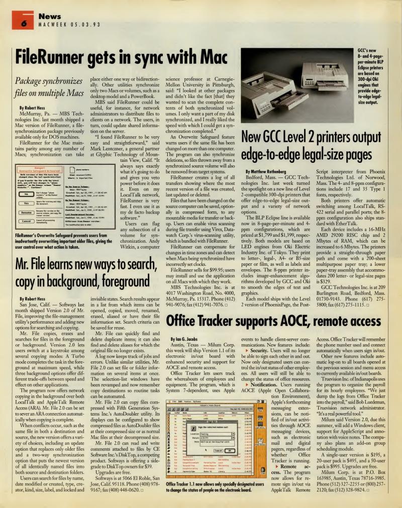 MacWEEKV07N18 — page 6