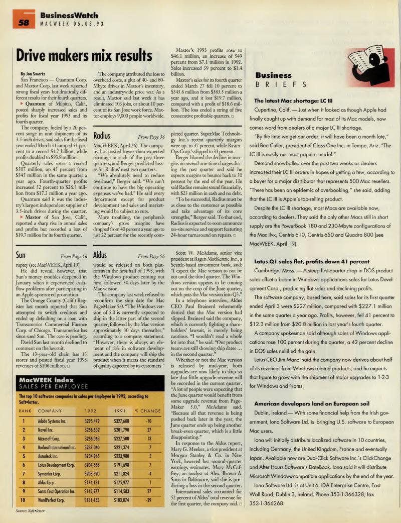 MacWEEKV07N18 — page 58