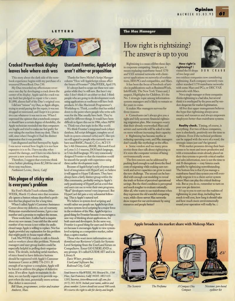 MacWEEKV07N18 — page 61