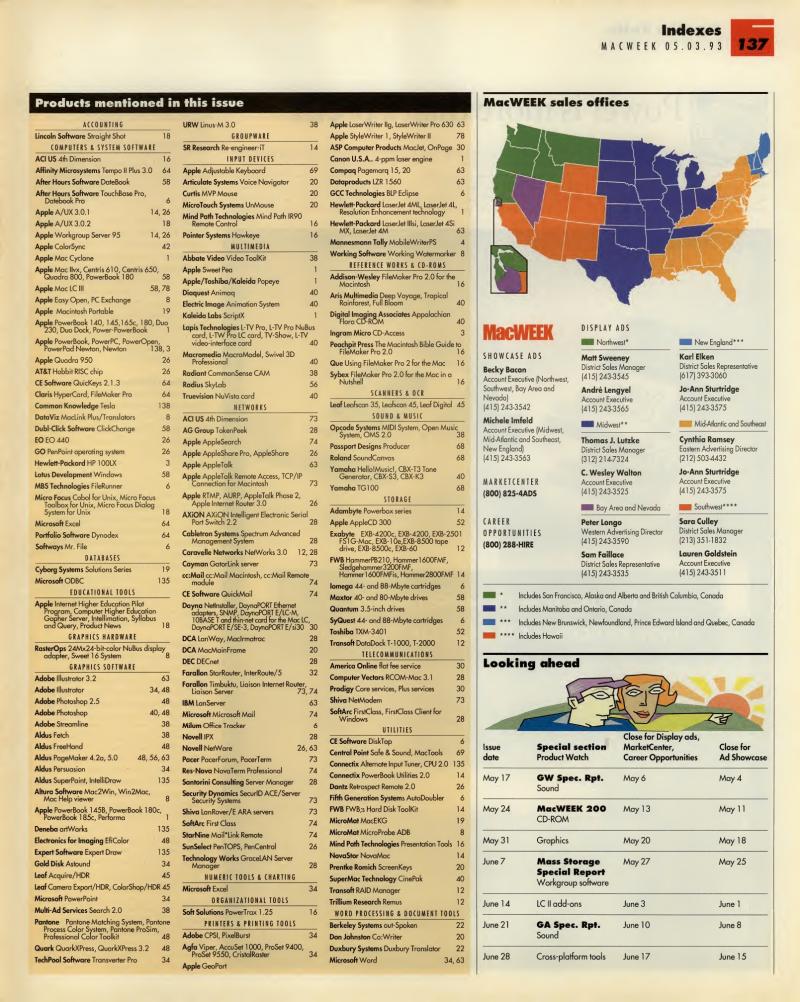 MacWEEKV07N18 — page 137