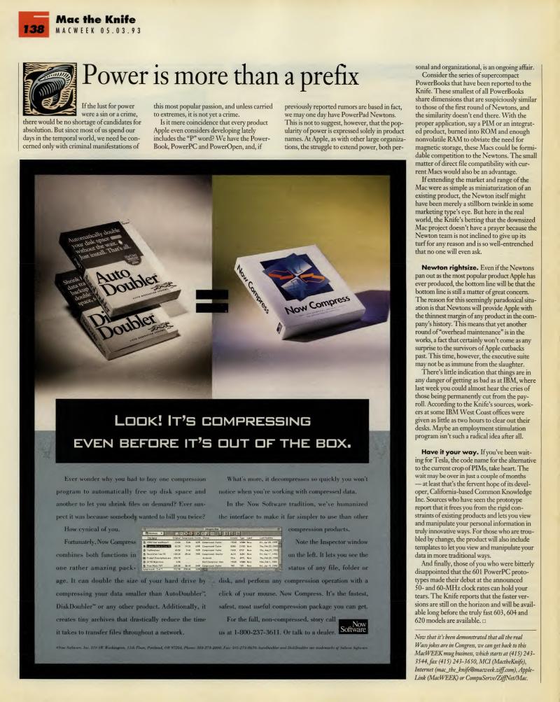 MacWEEKV07N18 — page 138
