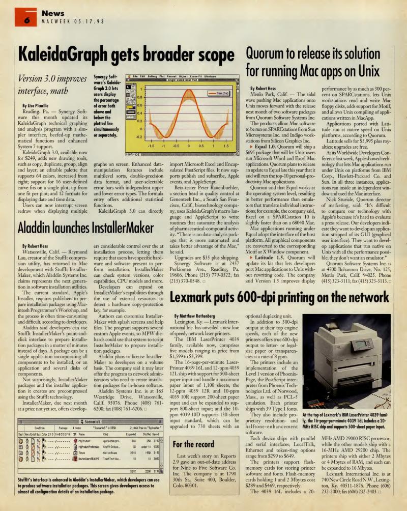 MacWEEKV07N20 — page 6