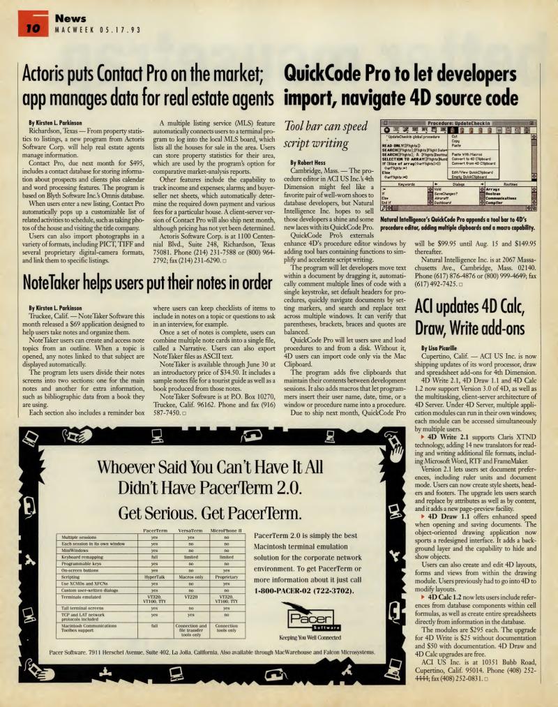 MacWEEKV07N20 — page 10