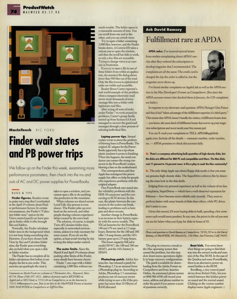 MacWEEKV07N20 — page 74