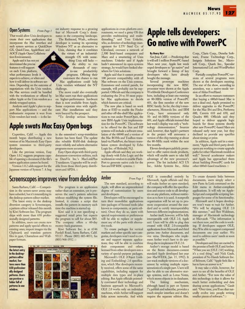 MacWEEKV07N20 — page 127
