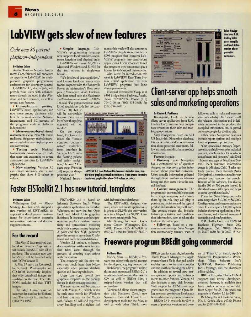 MacWEEKV07N21 — page 6