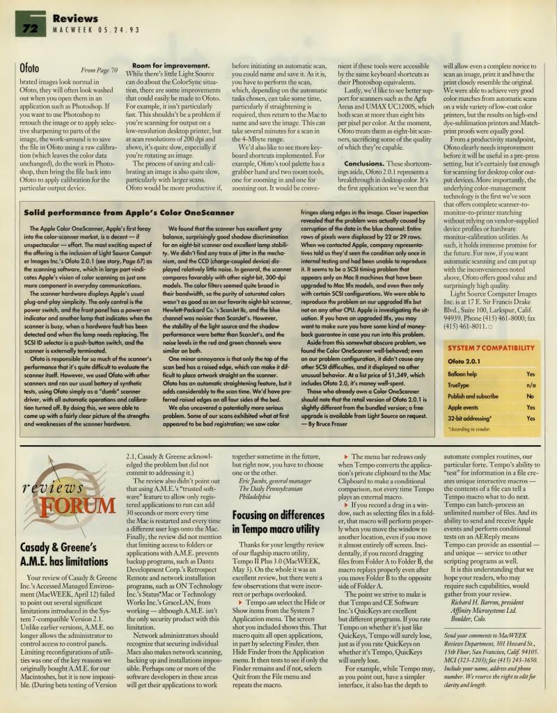 MacWEEKV07N21 — page 72