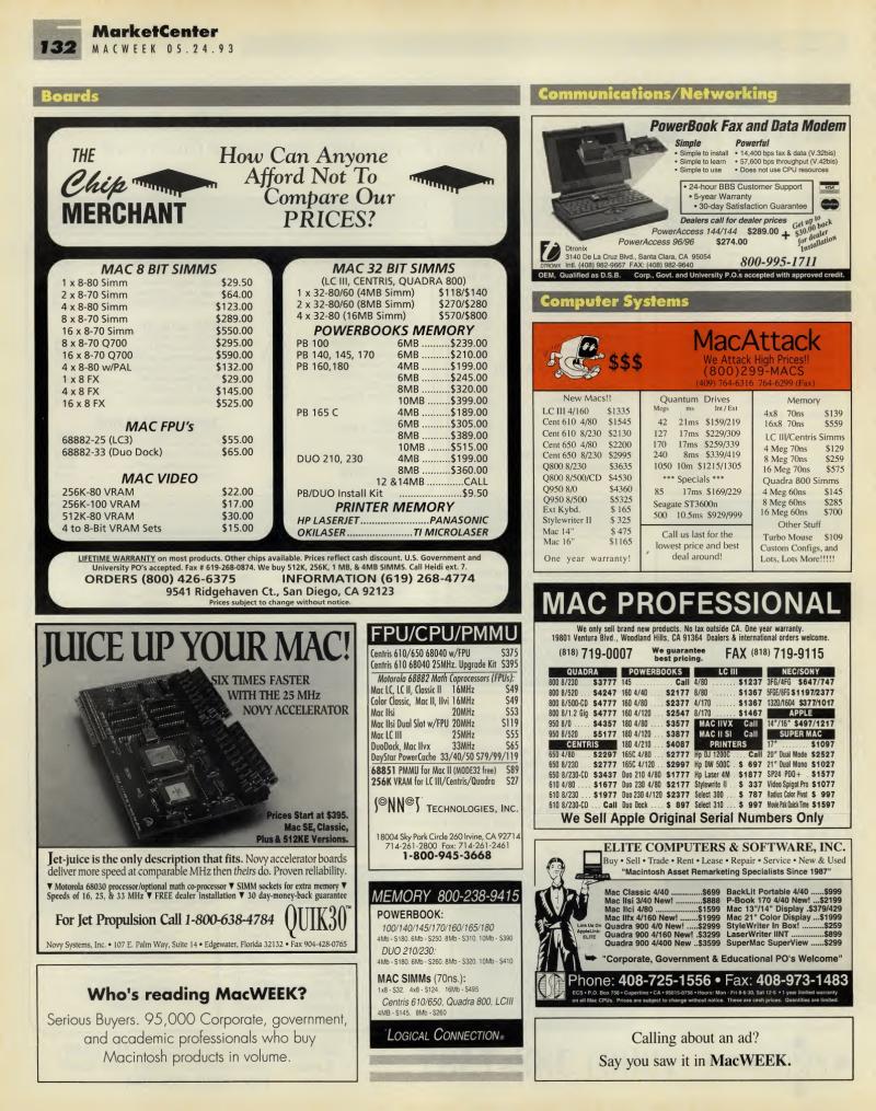 MacWEEKV07N21 — page 132