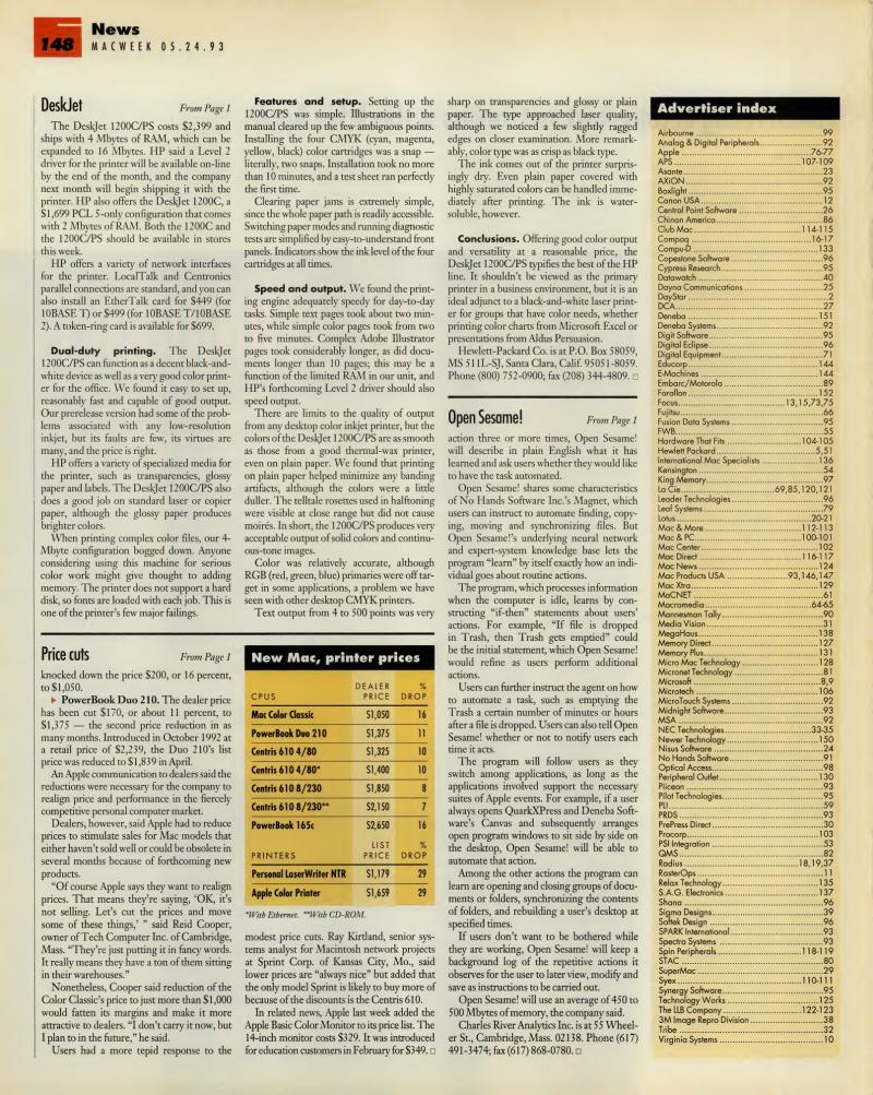 MacWEEKV07N21 — page 148