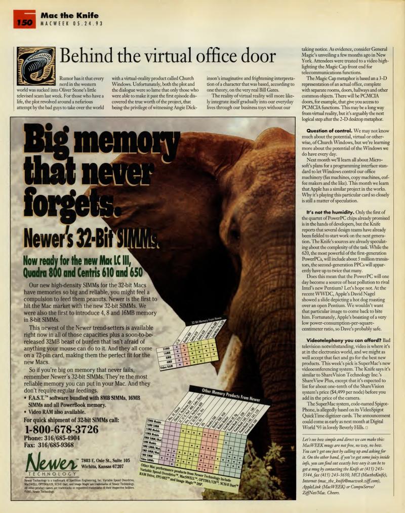 MacWEEKV07N21 — page 150