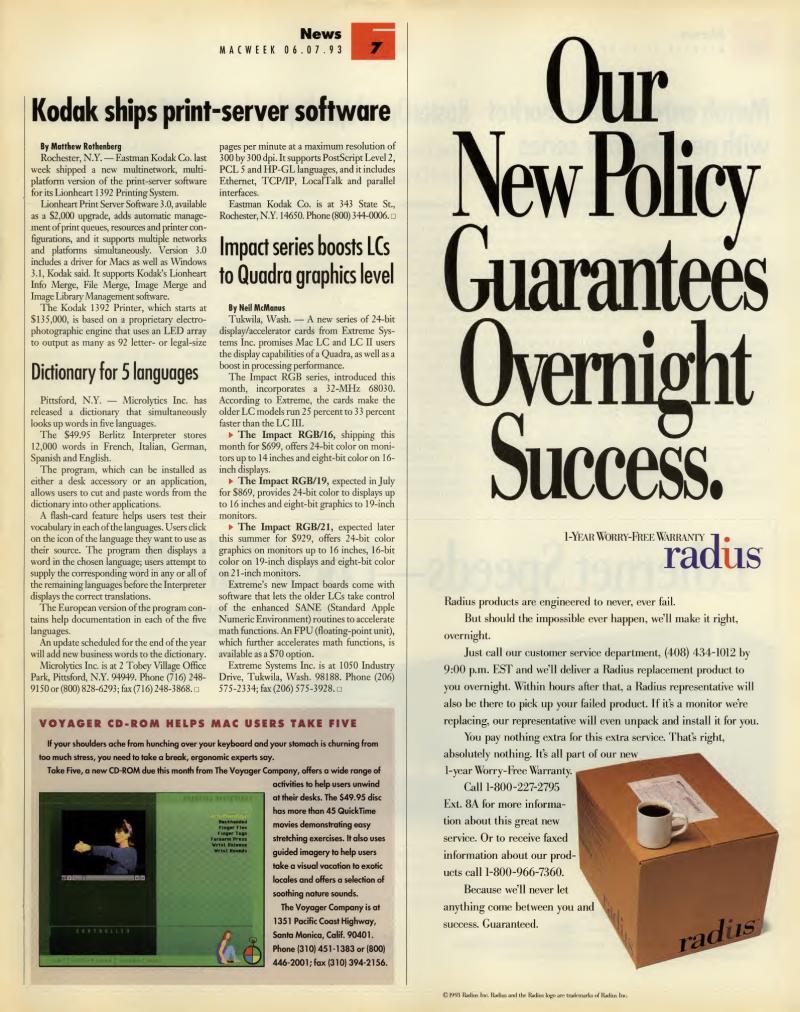 MacWEEKV07N23 — page 7